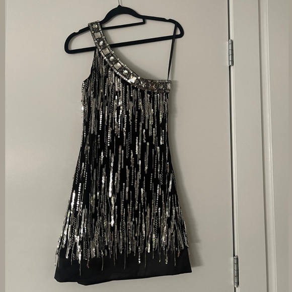 Jovani fringe cocktail prom dress - Picture 2 of 3